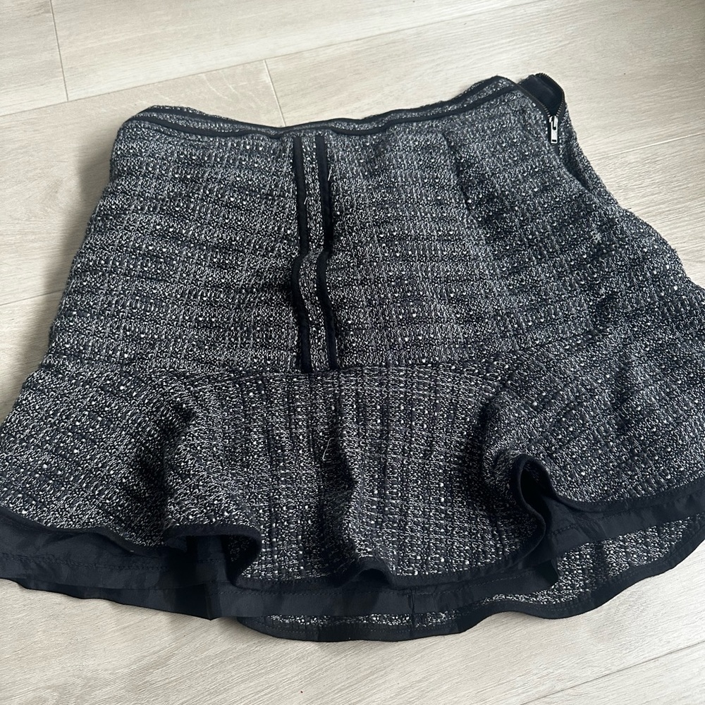 Madewell size 4 Ruffled Tweed Mini Skirt